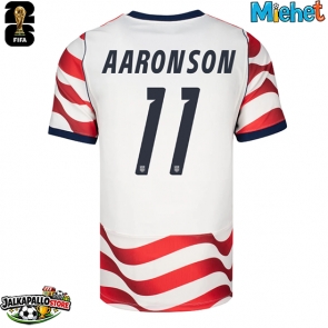 Yhdysvallat Brenden Aaronson #11 Kotipaita MM-kisat 2026 Lyhythihainen
